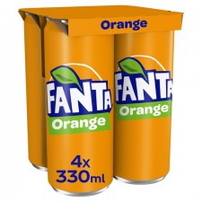 Fanta Orange 4 X 330ml Cans