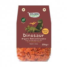 Little Pasta Organics Dinosaur Shaped Red Lentil Pasta 250g for Toddlers and Kids 