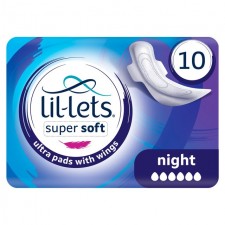 Lillets Super Soft Ultra Towels Night with Wings 10 per pack