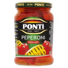 Ponti Grilled and Skinned Peppers 280g