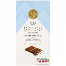 Marks and Spencer Swiss Chocolate Milk 125g Bar