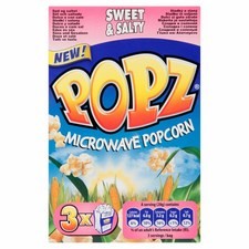 Popz Sweet and Salty Microwave Popcorn 3 x 85g