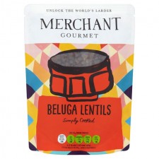 Merchant Gourmet Ready to Eat Black Beluga Lentils 250g