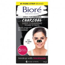 Biore Charcoal Pore Strips 6 per pack