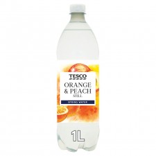 Tesco Orange and Peach Flavoured Still Water 1 Litre