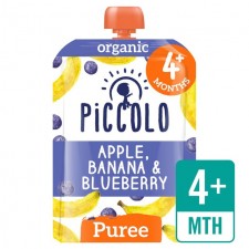 Piccolo Organic Apple Banana and Blueberry with Hint of Vanilla 100g