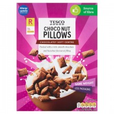 Tesco Pillows Chocolate and Nut 375g