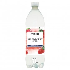 Tesco Strawberry Flavoured Still Water 1 Litre