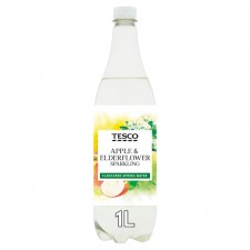 Tesco Apple and Elderflower Flavoured Sparkling Water 1 Litre