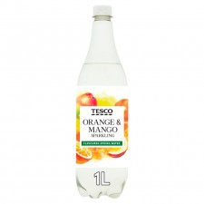 Tesco Orange And Mango Flavoured Sparkling Water 1 Litre
