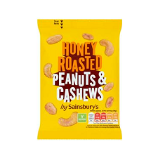 Sainsburys Honey Roast Cashews and Peanuts 200g