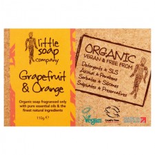 Little Soap Company Organic Grapefruit and Orange Bar Soap 110g
