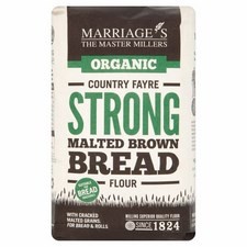 Marriages Organic Strong Malted Brown Bread Flour 1kg