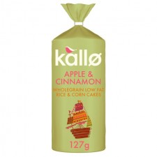 Kallo Apple and Cinnamon Rice Cake Thins 127g