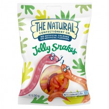 The Natural Confectionery Company Jelly Snakes Bag 130g