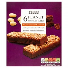 Tesco Peanut Munch Bar 6 Pack