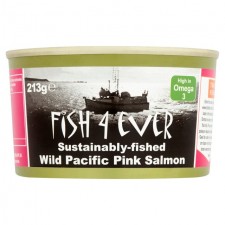 Fish 4 Ever Wild Pacific Pink Salmon 213g