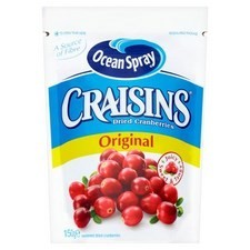 Ocean Spray Craisins Dried Cranberries 150g