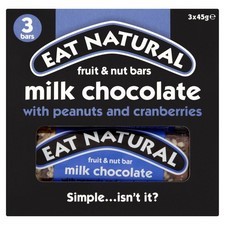 Eat Natural Peanuts And Cranberry Bars 3 Pack
