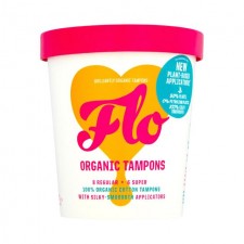 Flo Eco Applicator Organic Cotton Tampons  Regular And Super Combo Pack 14 per pack
