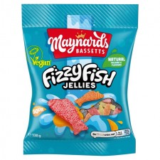 Maynards Bassetts Fizzy Fish Sweets 160g