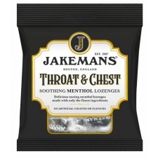 Retail Pack Jakemans Throat and Chest Menthol 12 x 73g Bags