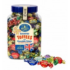 Retail Pack Walkers Nonsuch Assorted Toffee and Chocolate Eclairs Jar 1.25kg