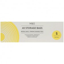 Marks and Spencer Small Resealable Storage Bags 40 per pack