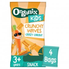 Organix Kids Crunchy Waves Crazy Carrot 4x14g