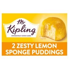 Mr Kipling Lemon Sponge Pudding 2 Pack