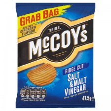 Retail Pack McCoys Grab Bag Salt and Vinegar Flavour 26 x 45g