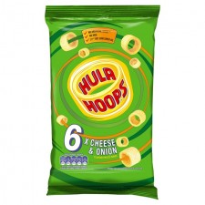 KP Hula Hoops Cheese and Onion 6 Pack
