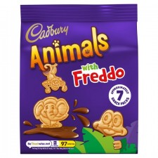 Cadbury Animals with Freddo Biscuits Mini Snack Pack 7 x 19.9g 