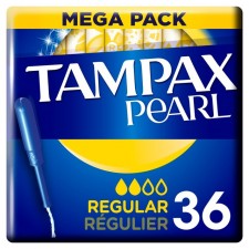 Tampax Pearl Regular Applicator Tampons 36 per pack