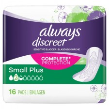 Always Discreet Incontinence Pads S Plus 16 per pack