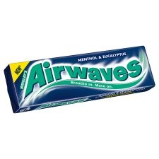 Retail Pack Wrigleys Airwaves Menthol and Eucalyptus Sugarfree Gum 10 pieces x 30 Pack