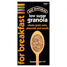 Eat Natural Granola Low Sugar Oats Almonds and Seeds 450g 
