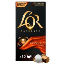 L'Or Capsules Colombia Andes 10 per pack