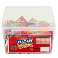 Maoam Stripes Fruit Flavour Chew 120 pack