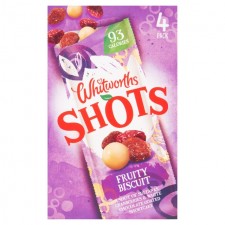 Whitworths Fruity Biscuit Shots Multipack 4 per pack
