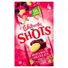 Whitworths Berry and White Chocolate Shots Multipack 4 per pack
