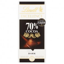 Lindt Excellence 70% Cocoa Dark Chocolate 100g
