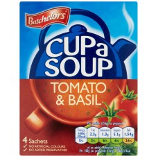 Batchelors Cup A Soup Rich and Creamy Tomato and Basil 4 sachets
