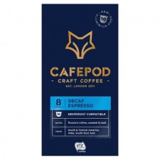CafePod Decaffeinated Espresso Nespresso Compatible Coffee Capsules 10 per pack