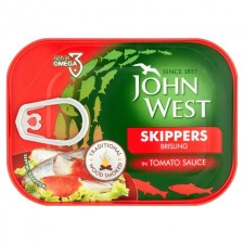 John West Smoked Skippers In Tomato 106g