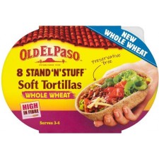 Old El Paso Stand n Stuff Wholewheat Tortillas 193g