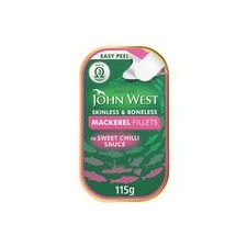 John West Mackerel Fillets in Sweet Chilli Sauce 115g