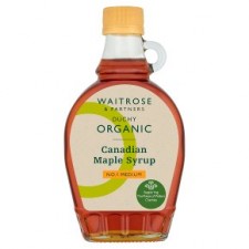 Waitrose Duchy Organic Medium No. 1 Canadian Maple Syrup 330g