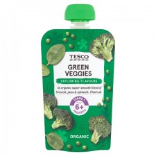 Tesco Organic Green Veggies 6 months 100g