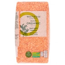 Waitrose Duchy Organic Red Split Lentils 500g